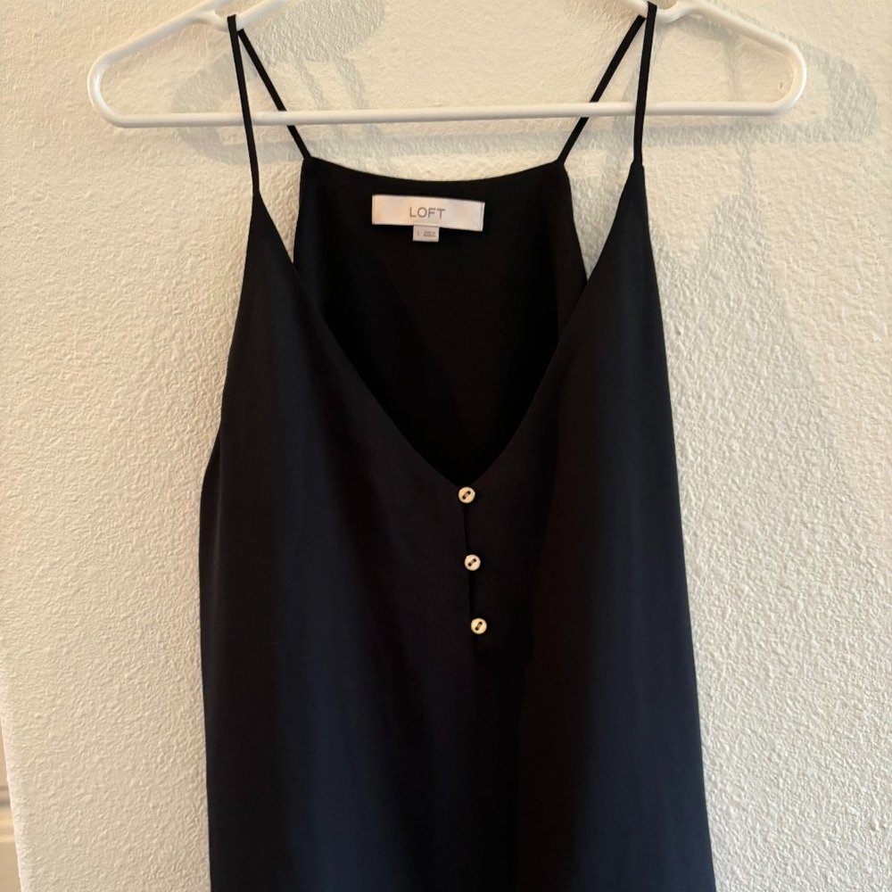 LOFT Button Strappy Cami